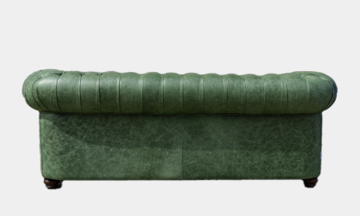 Modelo chester en tapiceria de cuero verde